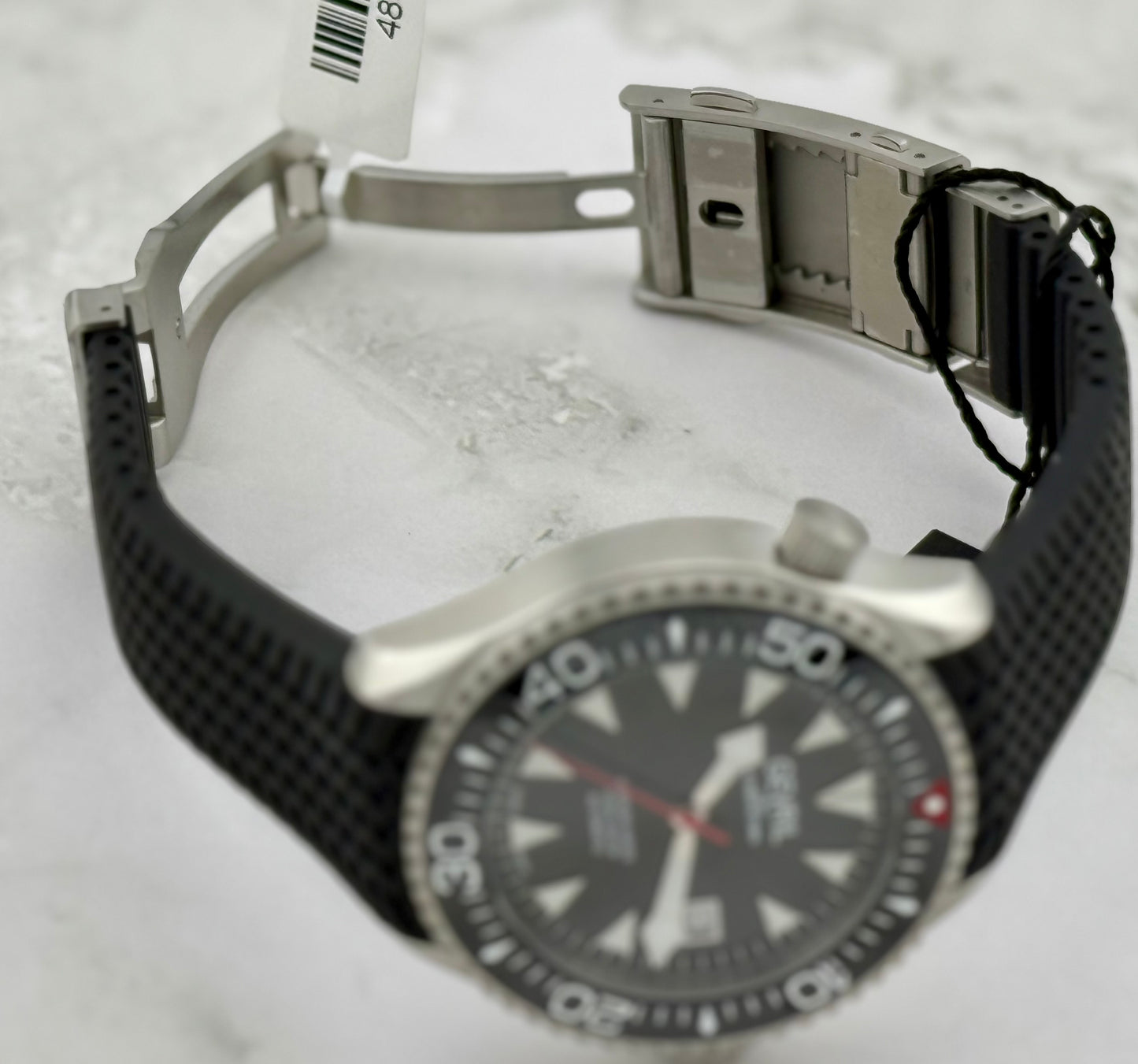 New Full-Set 43mm Gevril Hudson Yards Diver Black Dial Black Ceramic Bezel