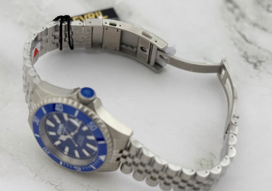 New Limited Full-Set 43mm Gevril Chambers Blue Textured Dial Blue Ceramic Bezel