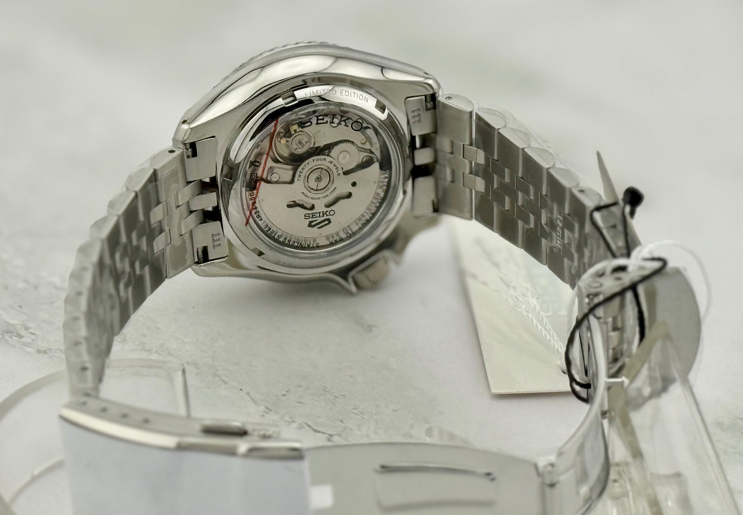 New Full-Set SSK029K1 Seiko 5 Sport Limited Edition GMT 42.5mm  “A.K.A Ice Blue”