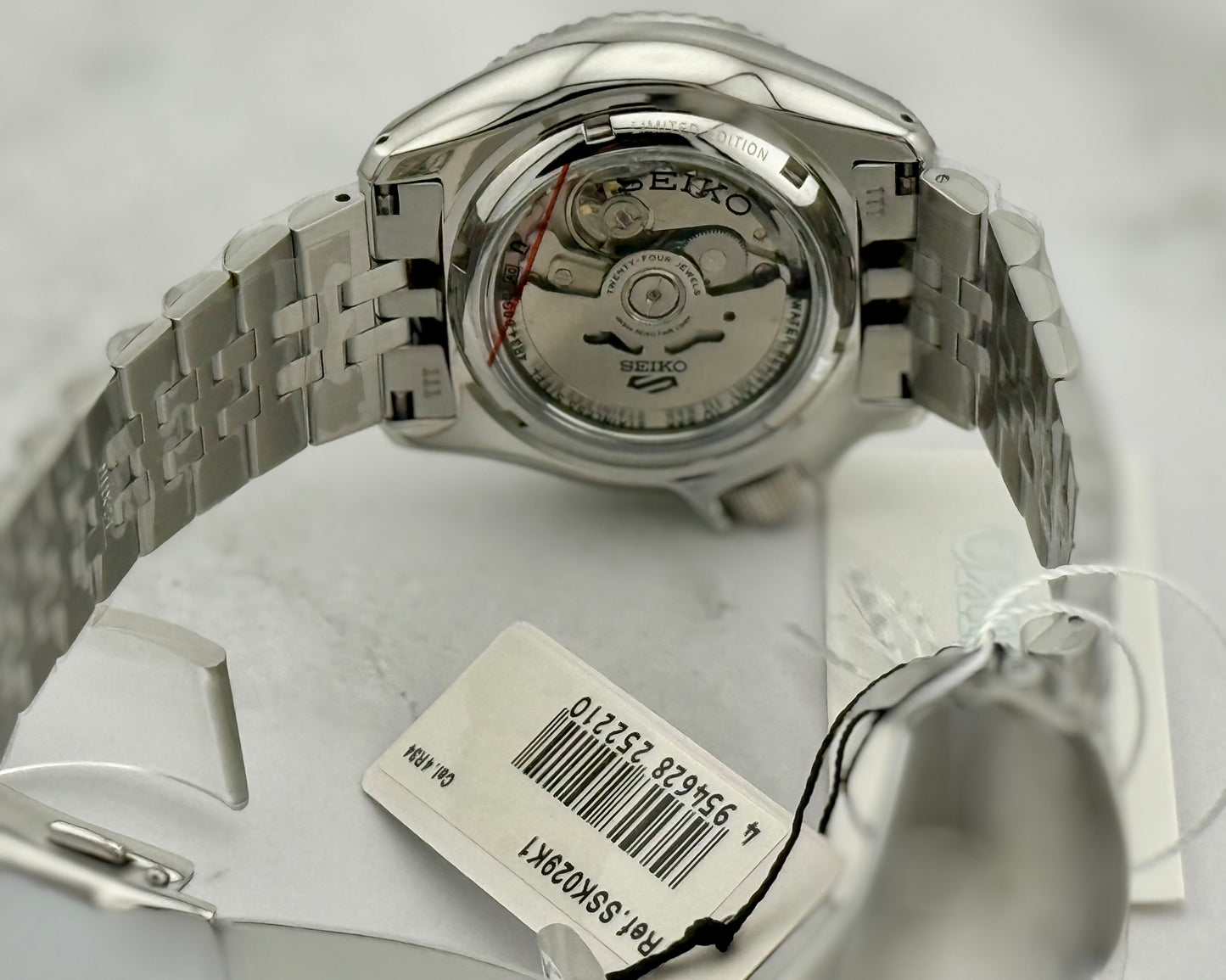 New Full-Set SSK029K1 Seiko 5 Sport Limited Edition GMT 42.5mm  “A.K.A Ice Blue”