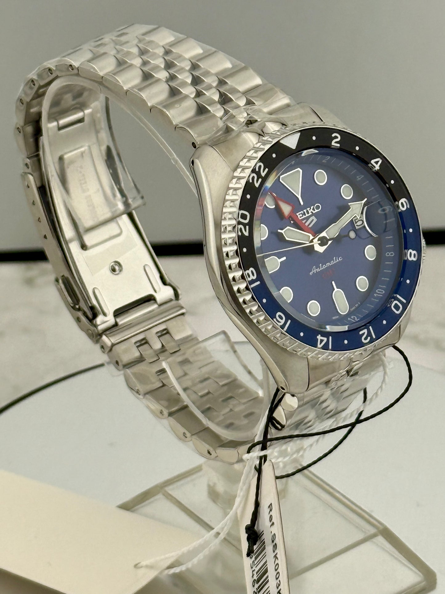 New Full-Set SSK003K1 Seiko 5 Sports GMT 42.5mm  “A.K.A Seiko Batman, Blueberry”