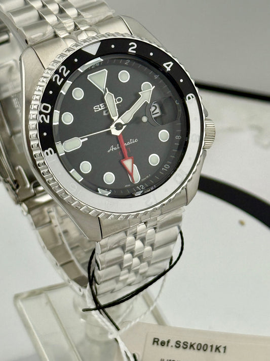 New Full-Set Seiko  SSK001K1 “Black Grape A.K.A Bruce Wayne” 42.5 mm Auto GMT