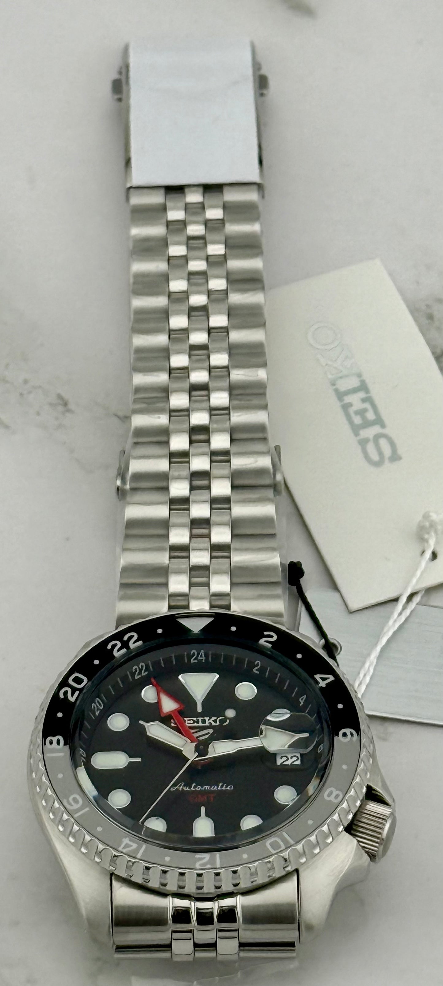 New Full-Set Seiko  SSK001K1 “Black Grape A.K.A Bruce Wayne” 42.5 mm Auto GMT