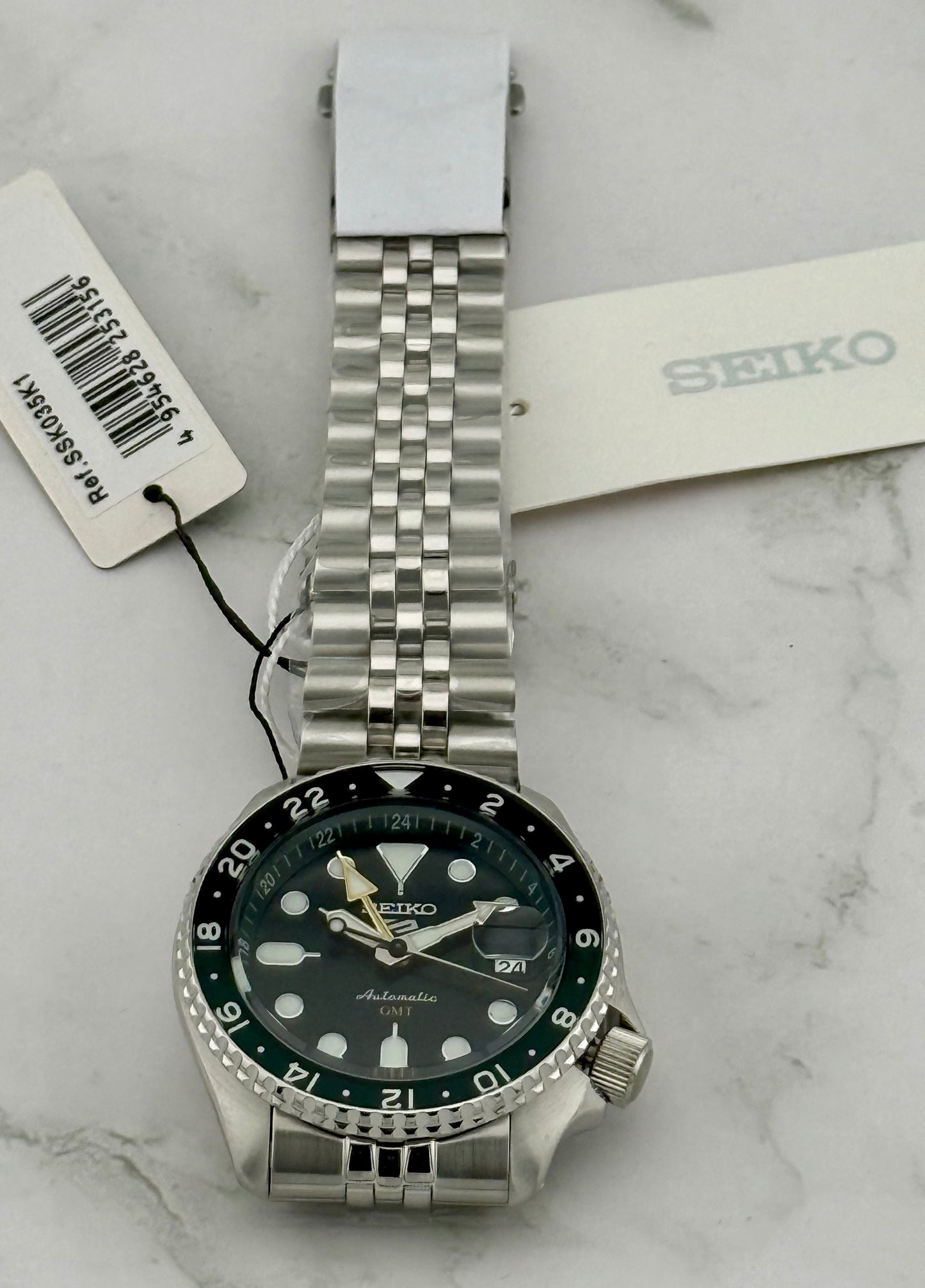 New Full-Set SSK035K1 Seiko 5 Sports GMT 42.5mm  “A.K.A Sprite” Automatic