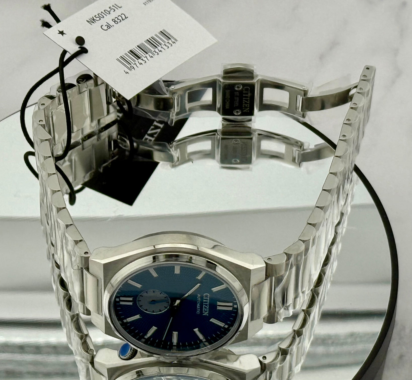 New Full-Set Citizen NK5010-51L  “Tsuyosa Blue” 40 mm Automatic Small Seconds