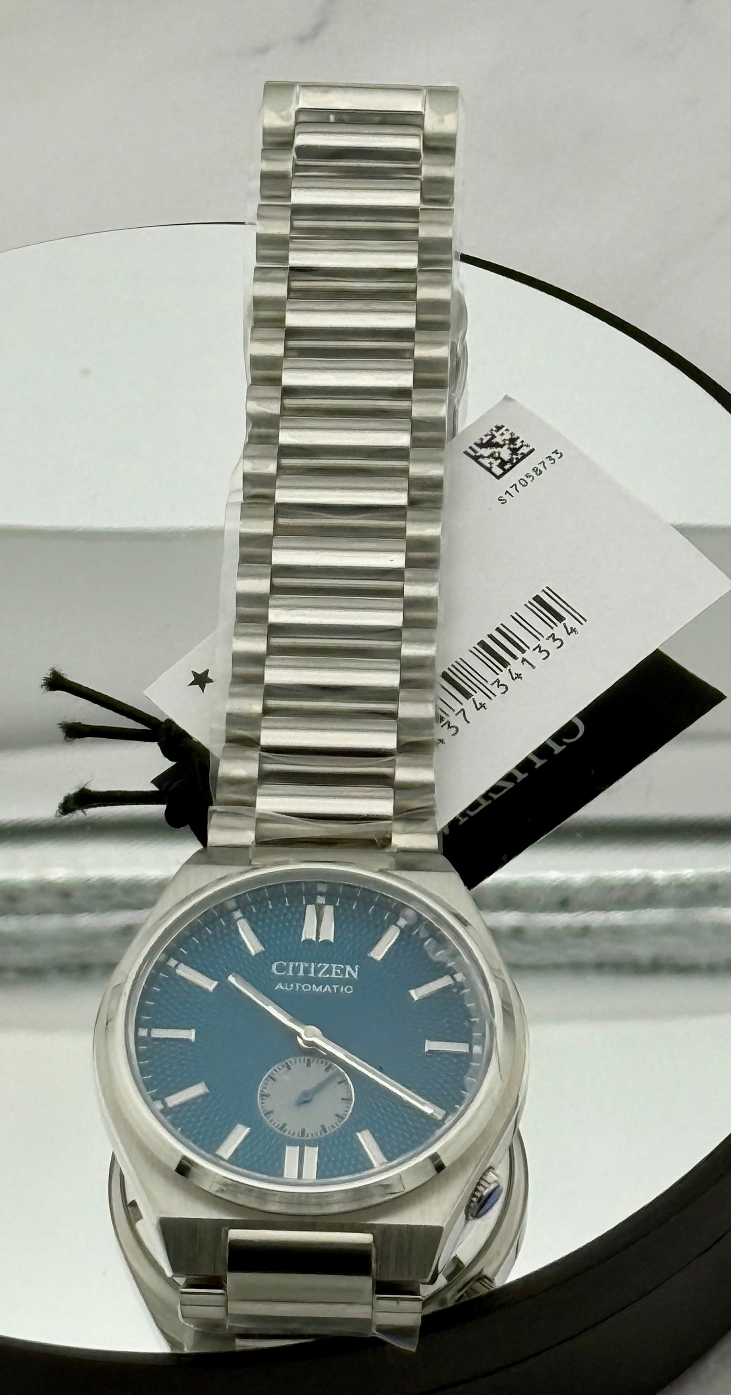 New Full-Set Citizen NK5010-51L  “Tsuyosa Blue” 40 mm Automatic Small Seconds