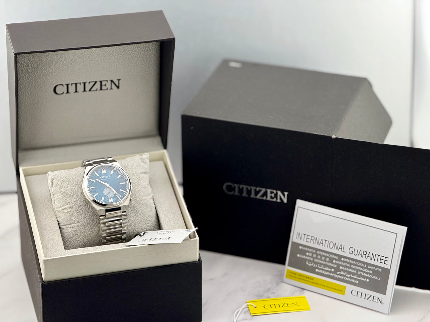 New Full-Set Citizen NK5010-51L  “Tsuyosa Blue” 40 mm Automatic Small Seconds