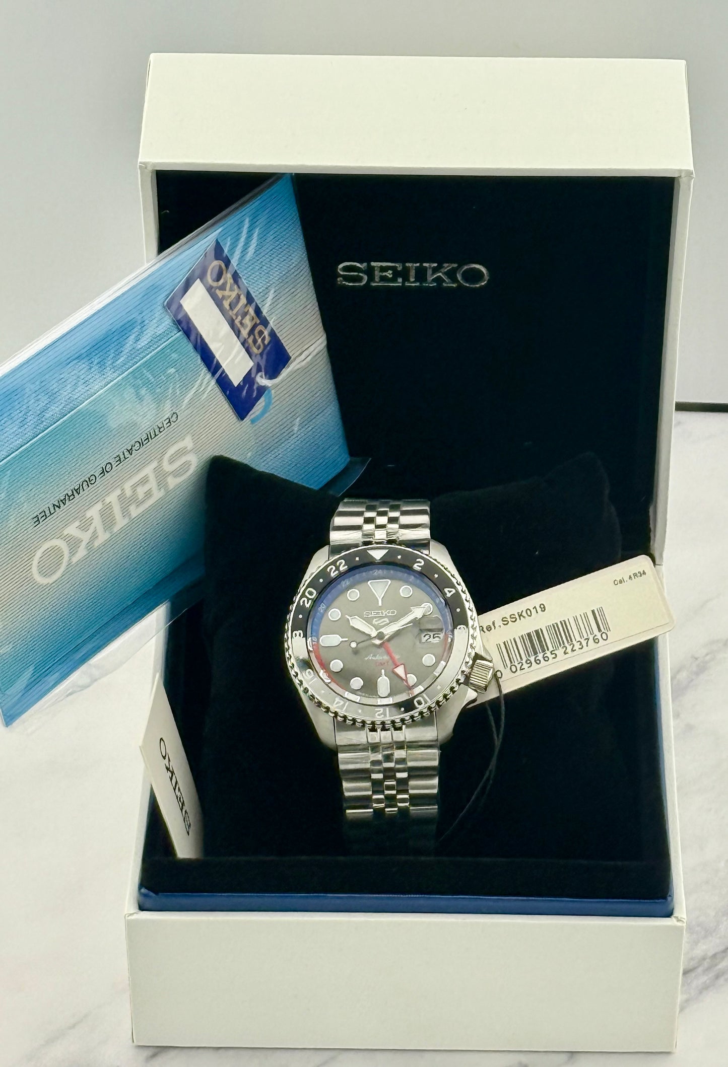 New Full-Set Seiko 5 SportsSSK019 GMT "A.K.A Diet Pepsi" – Made in Japan 42.5mm