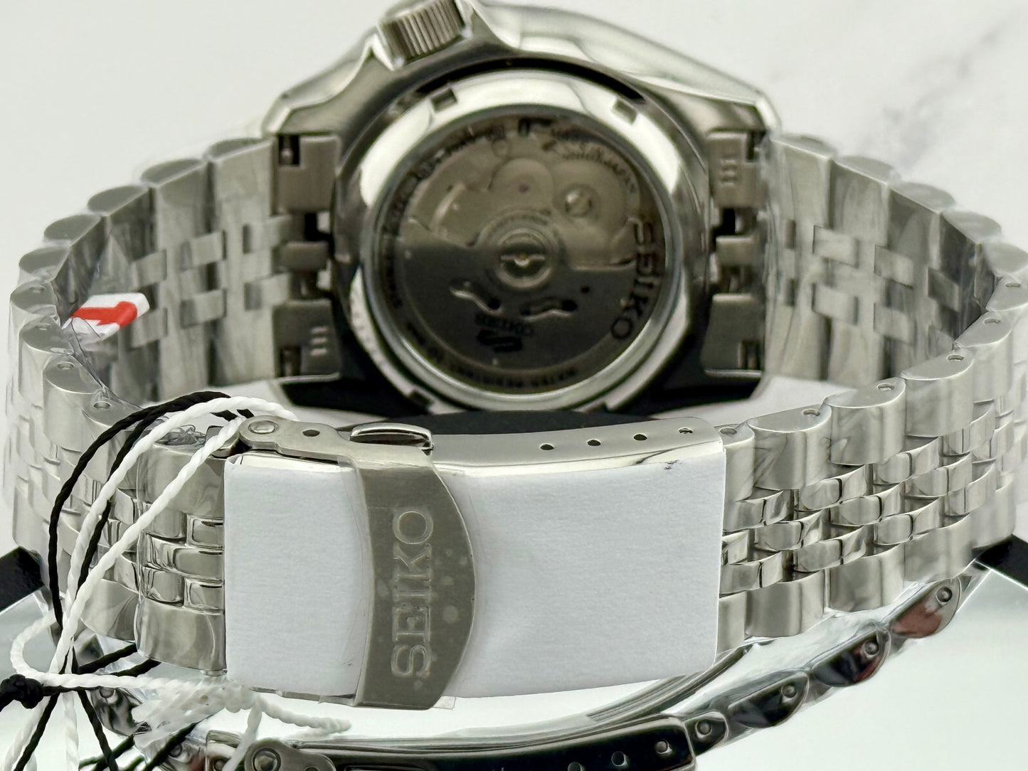 New Full-Set Seiko 5 Sports SKX GMT SSK017 Yellow Dial Bruce Wayne Bezel