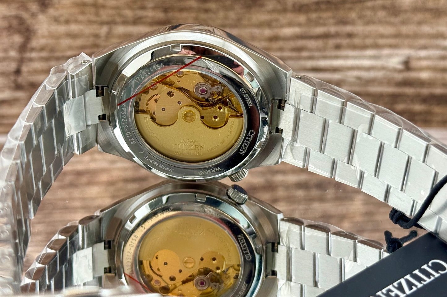 New Full-Set Citizen NJ0150-56W "Burgundy Glow" Tsuyosa Sunburst Dial Auto 40mm