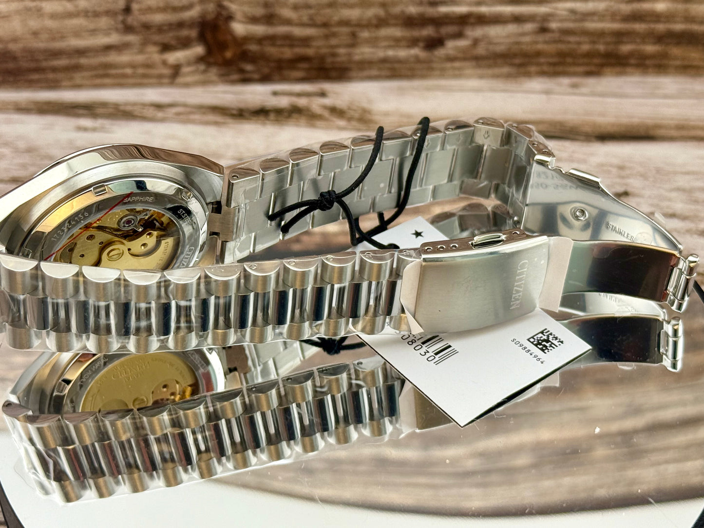 New Full-Set Citizen NJ0150-56W "Burgundy Glow" Tsuyosa Sunburst Dial Auto 40mm