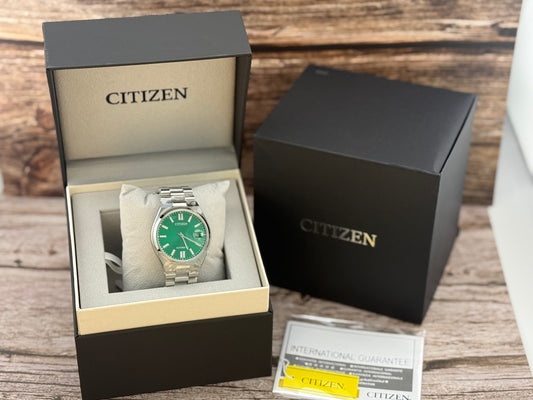 New Full-Set Citizen NJ0150-81X Tsuyosa Green Sunburst Dial Automatic Watch