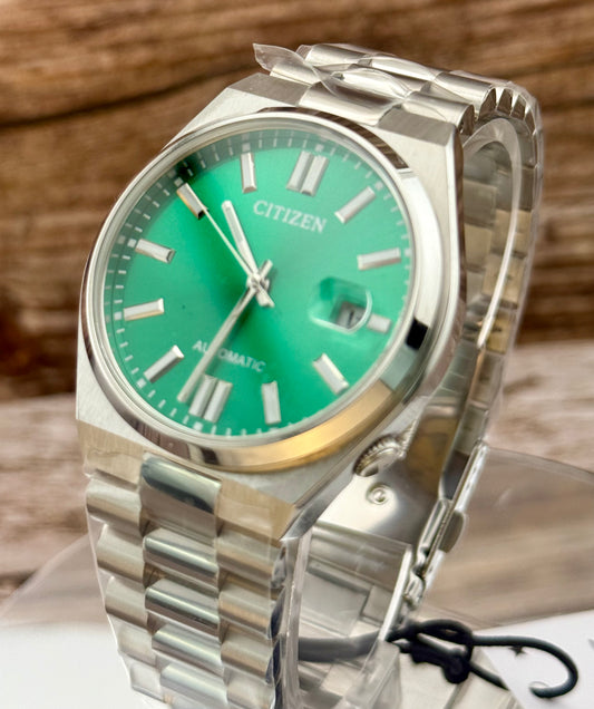 New Full-Set Citizen NJ0150-81X Tsuyosa Green Sunburst Dial Automatic Watch