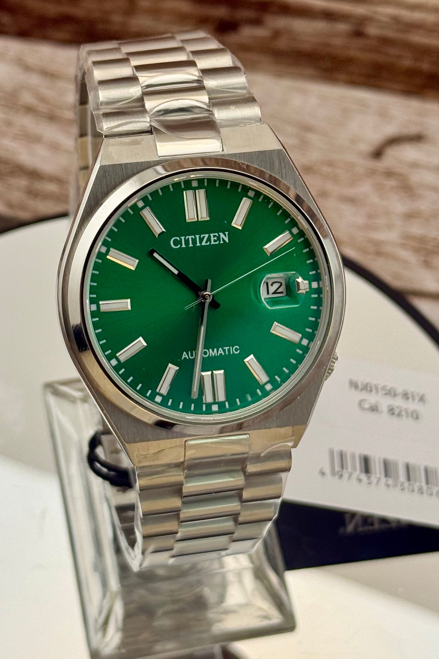 New Full-Set Citizen NJ0150-81X Tsuyosa Green Sunburst Dial Automatic Watch