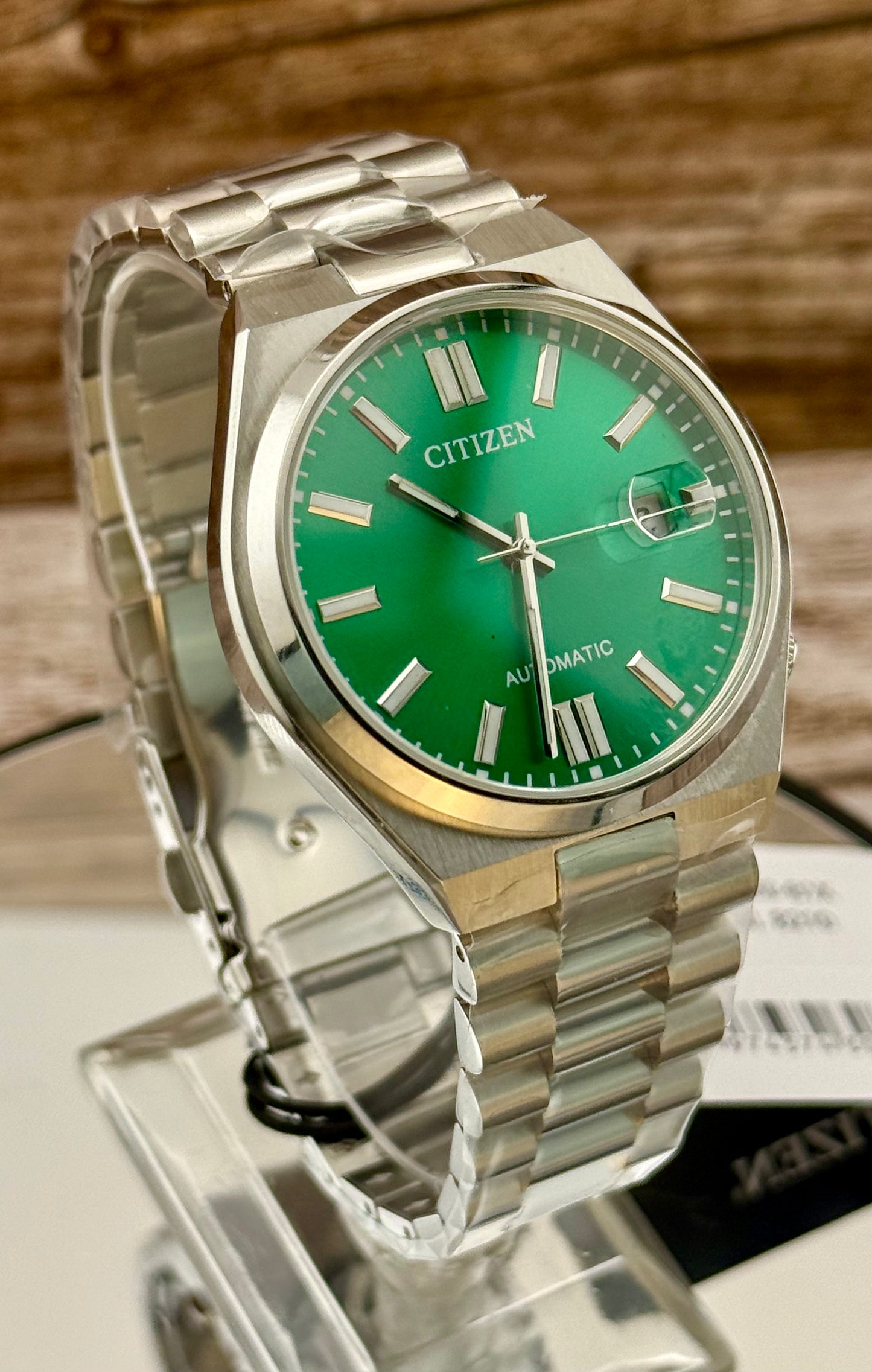 New Full-Set Citizen NJ0150-81X Tsuyosa Green Sunburst Dial Automatic Watch