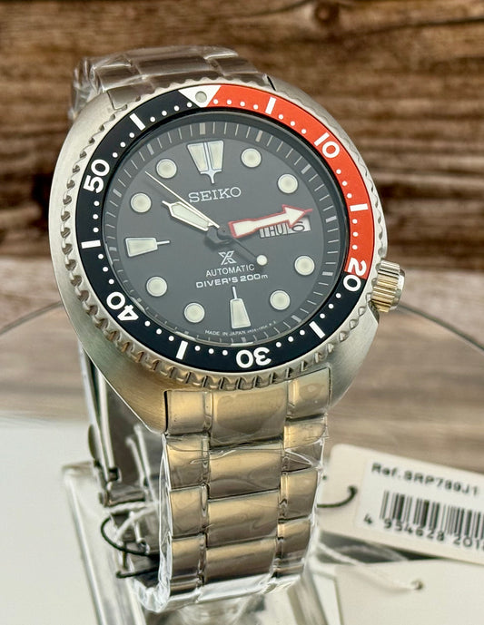 New Full-Set Seiko Prospex SRP789K1 “Turtle Diver” Red Dial Automatic 200m
