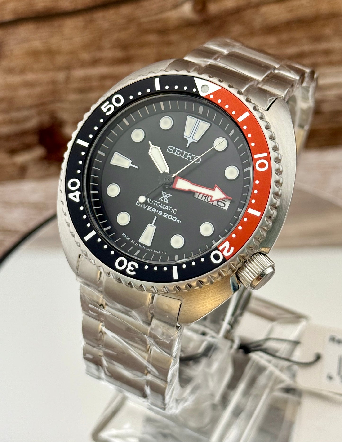 New Full-Set Seiko Prospex SRP789K1 “Turtle Diver” Red Dial Automatic 200m