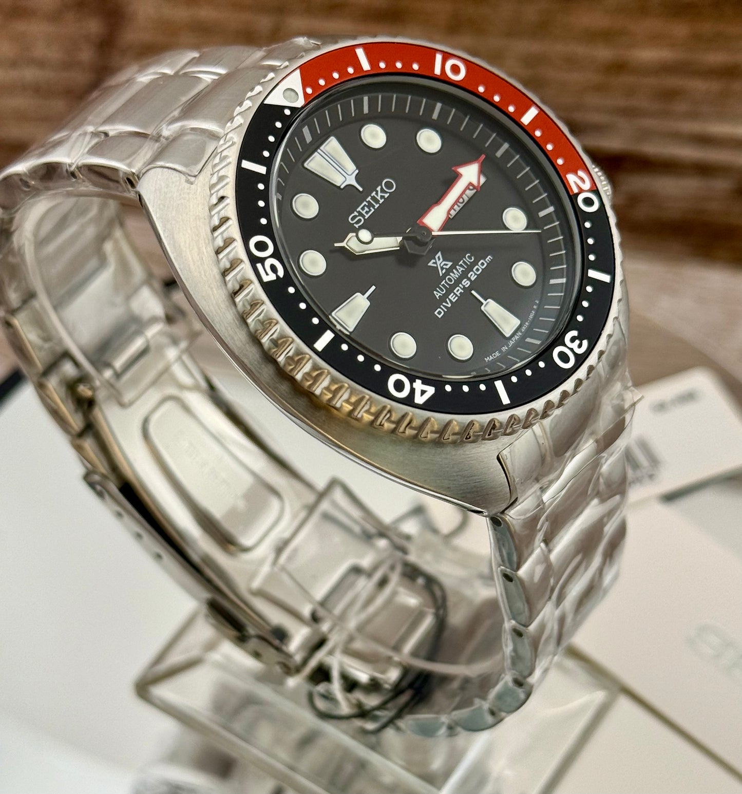 New Full-Set Seiko Prospex SRP789K1 “Turtle Diver” Red Dial Automatic 200m
