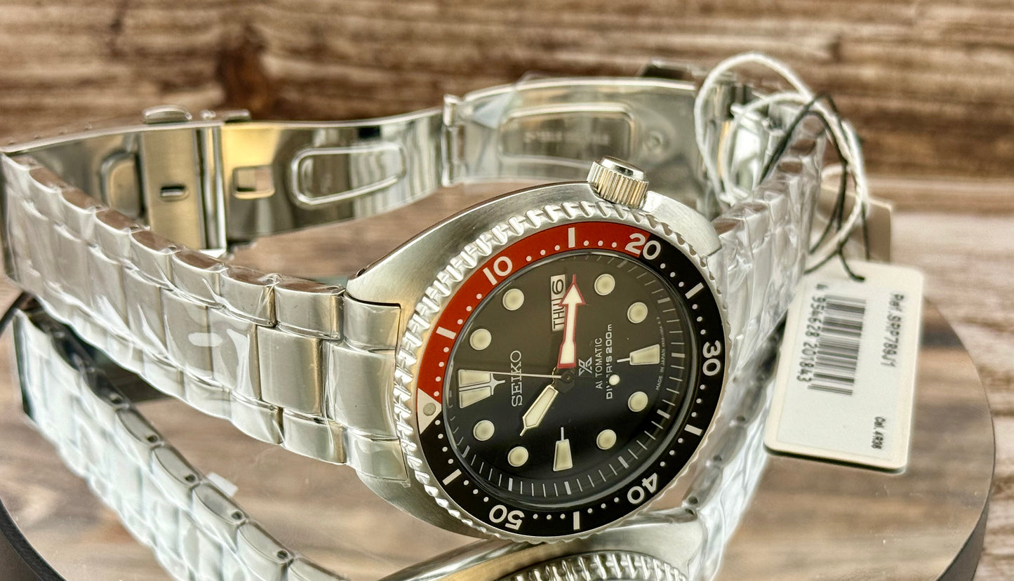 New Full-Set Seiko Prospex SRP789K1 “Turtle Diver” Red Dial Automatic 200m