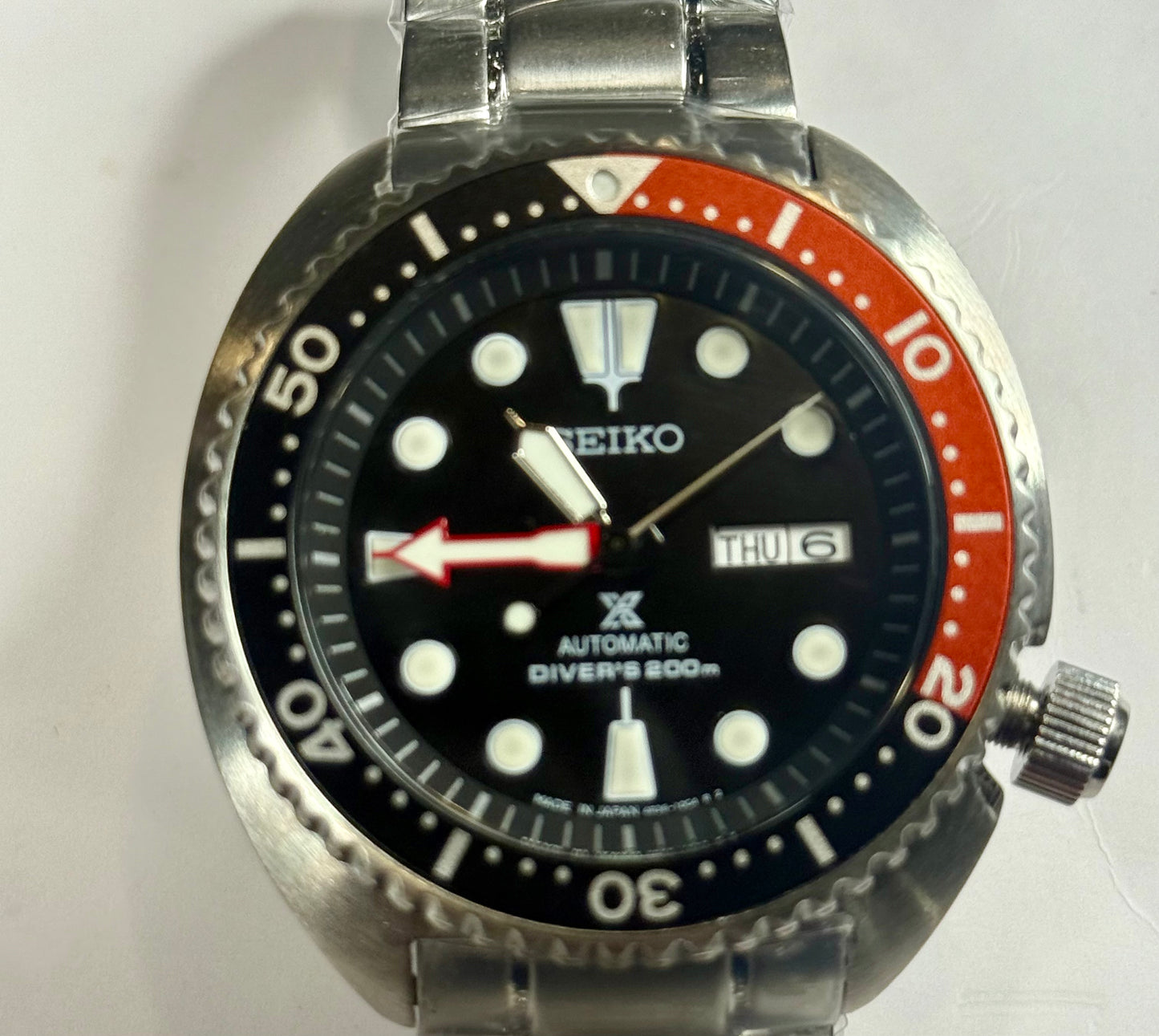 New Full-Set Seiko Prospex SRP789K1 “Turtle Diver” Red Dial Automatic 200m