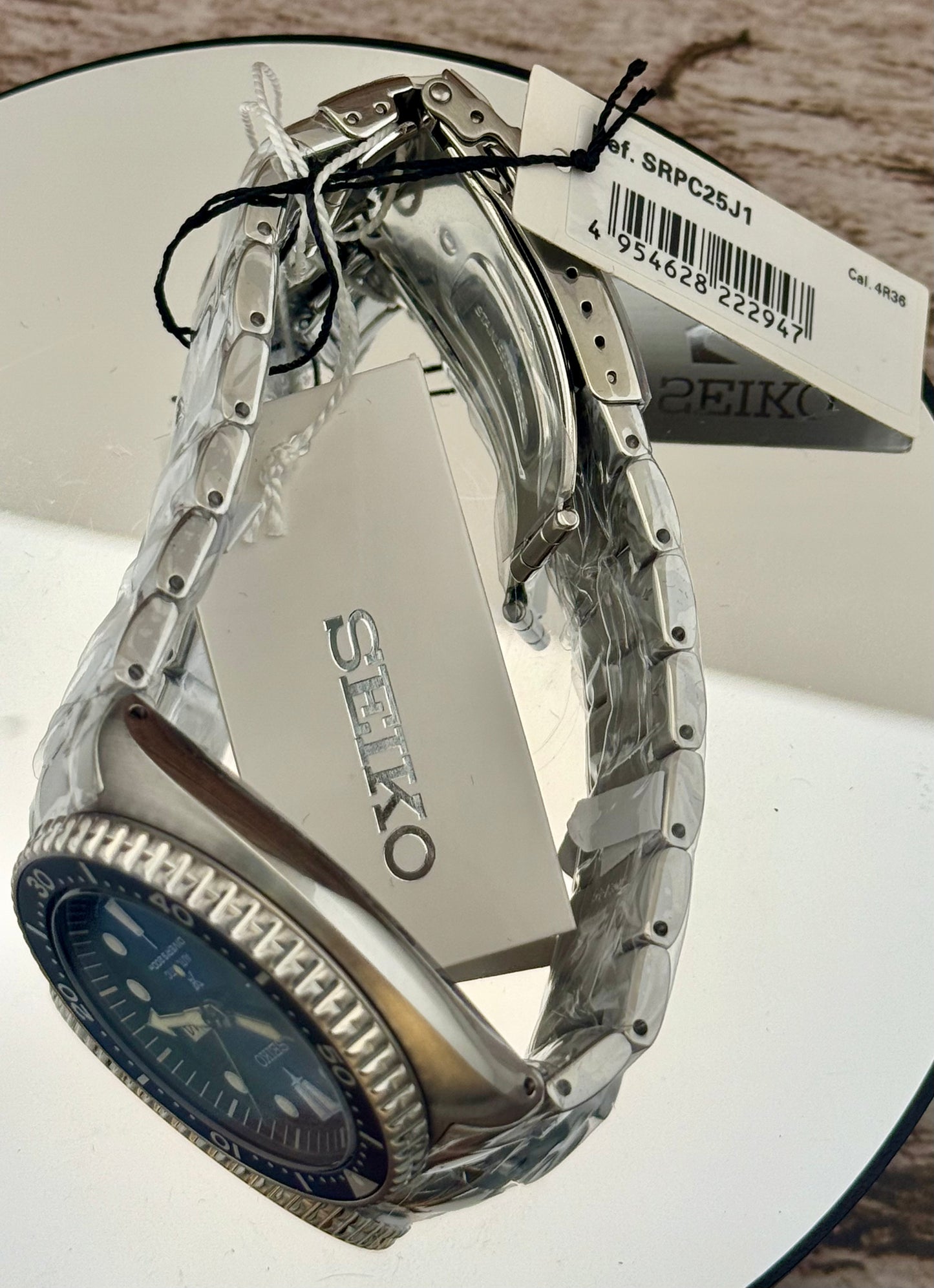 New Full-Set Seiko Prospex SRPC25J1 "Batman Turtle" Diver 200M Auto Blue Dial