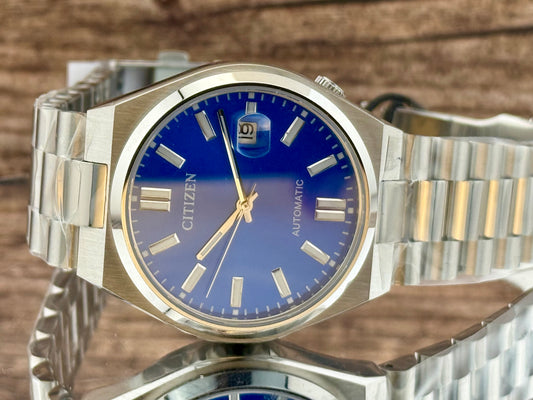 New Full-Set Citizen A.K.A "Glowing Blue" Limited Edition Automatic Watch