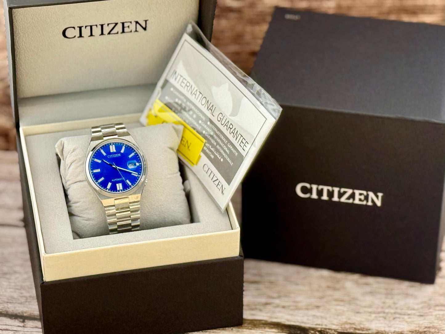 New Full-Set Citizen A.K.A "Glowing Blue" Limited Edition Automatic Watch