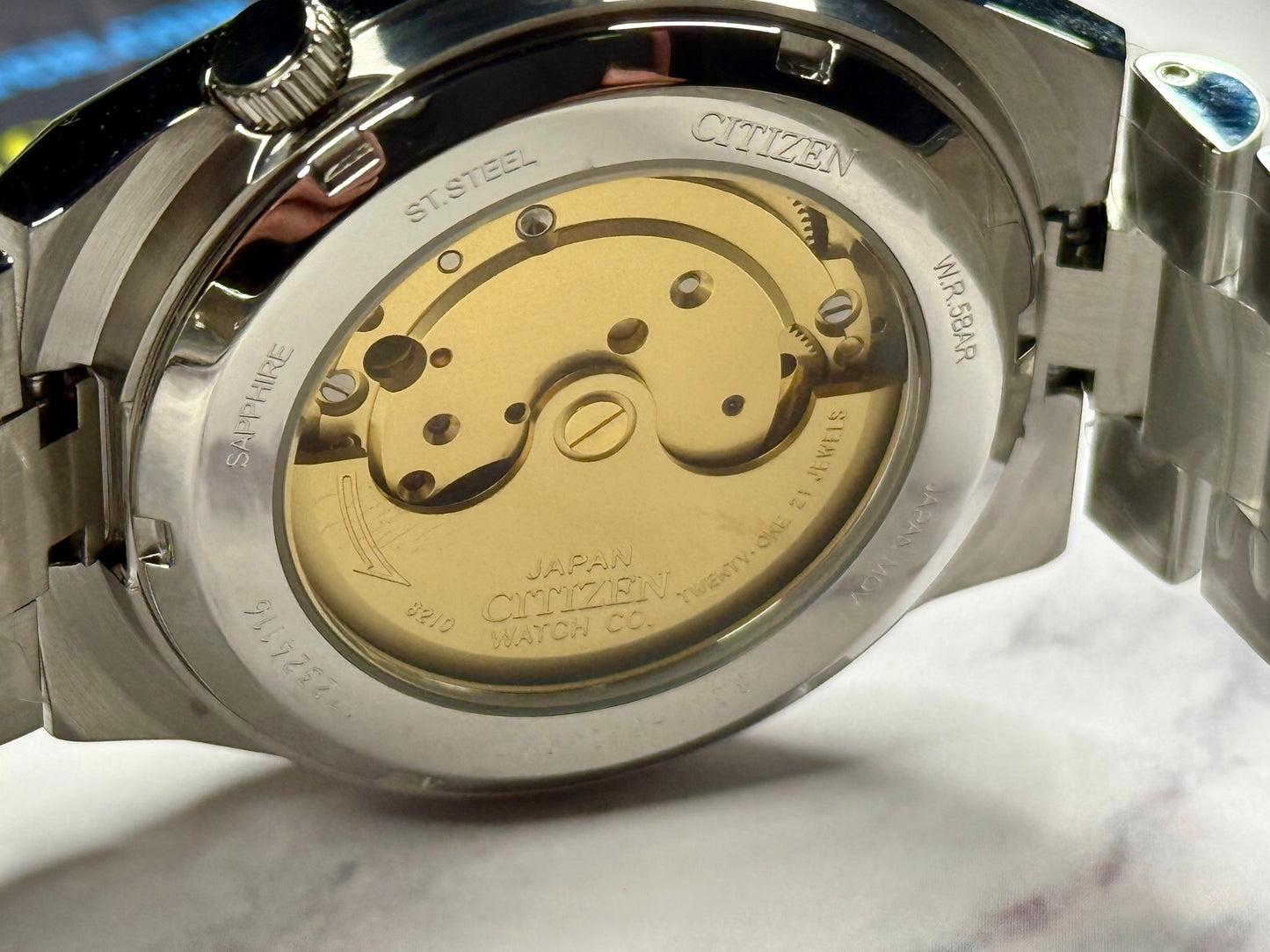 New Full-Set Citizen A.K.A "Glowing Blue" Limited Edition Automatic Watch