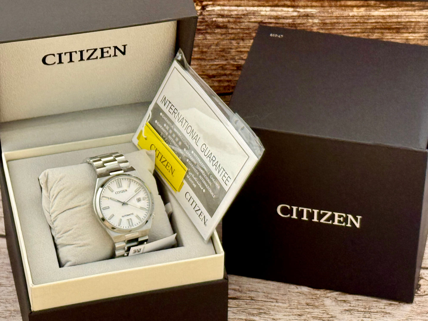 New Full-Set Citizen Tsuyosa A.K.A "Silver Ice" White Dial Automatic 40mm Watch