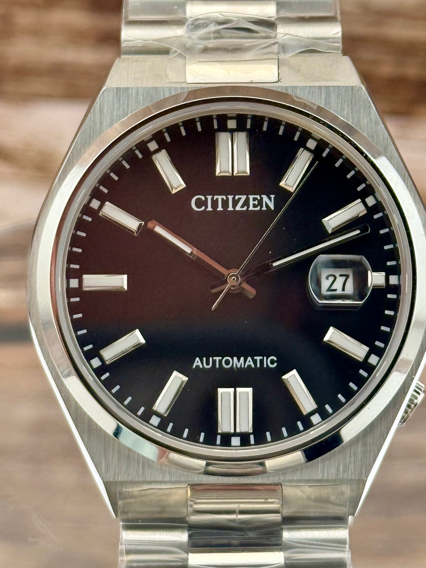 New Full-Set Citizen Tsuyosa A.K.A "Midnight Steel" Black Dial Auto 40mm Watch