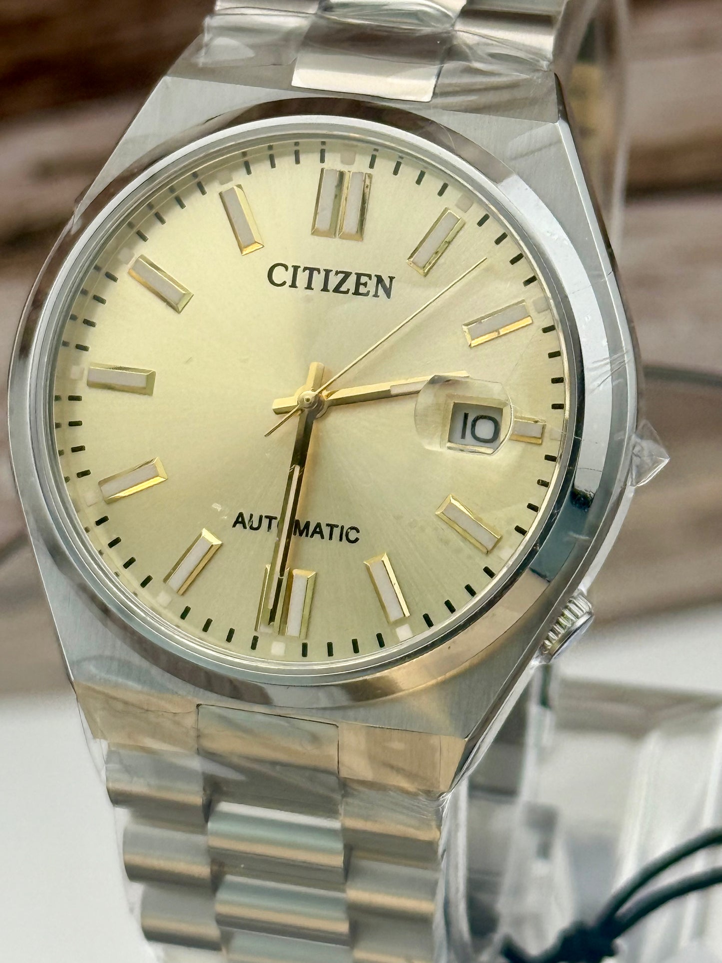 New Full-Set Citizen Tsuyosa A.K.A "Gilded Glow" Champagne Dial Auto Date Watch