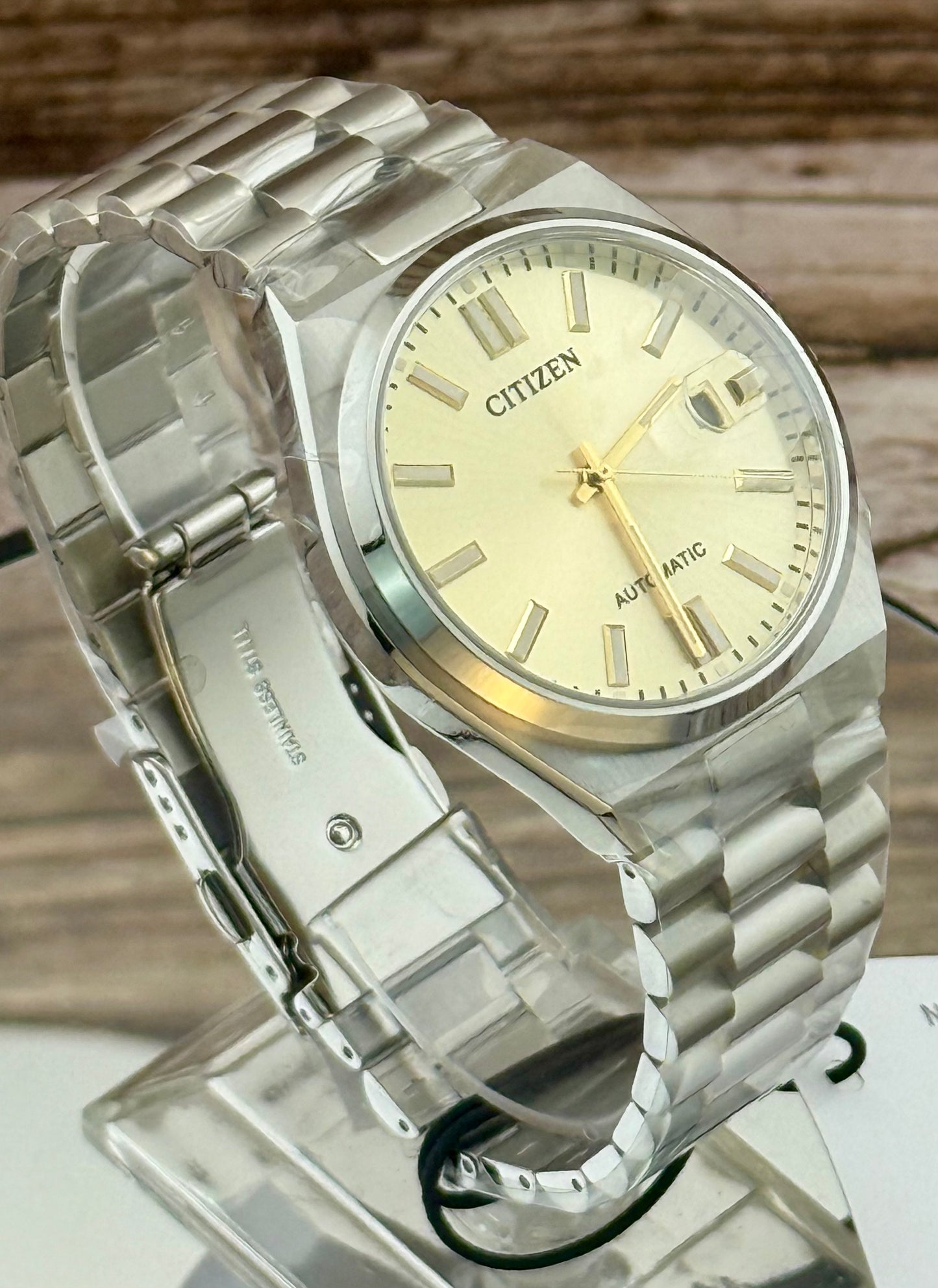 New Full-Set Citizen Tsuyosa A.K.A "Gilded Glow" Champagne Dial Auto Date Watch