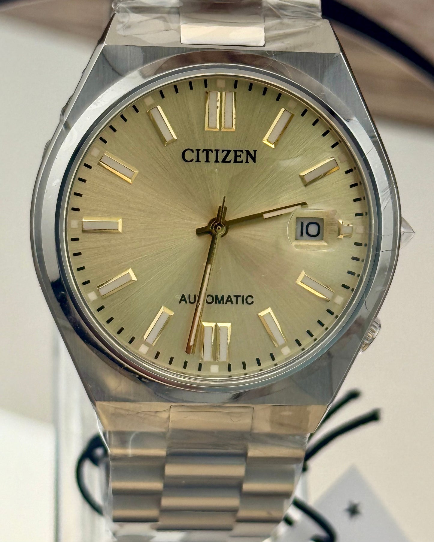 New Full-Set Citizen Tsuyosa A.K.A "Gilded Glow" Champagne Dial Auto Date Watch