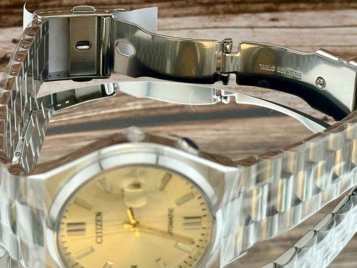 New Full-Set Citizen Tsuyosa A.K.A "Gilded Glow" Champagne Dial Auto Date Watch