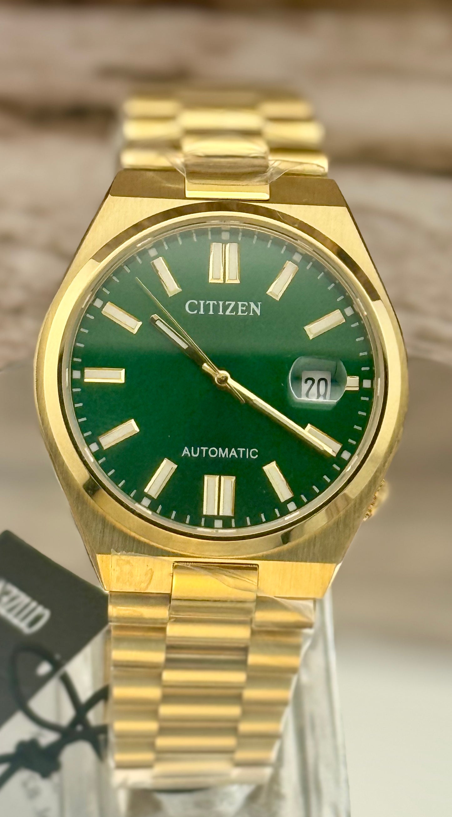 New Full-Set Citizen Tsuyosa A.K.A "Gilded Green" Sunray Dial Automatic 40mm