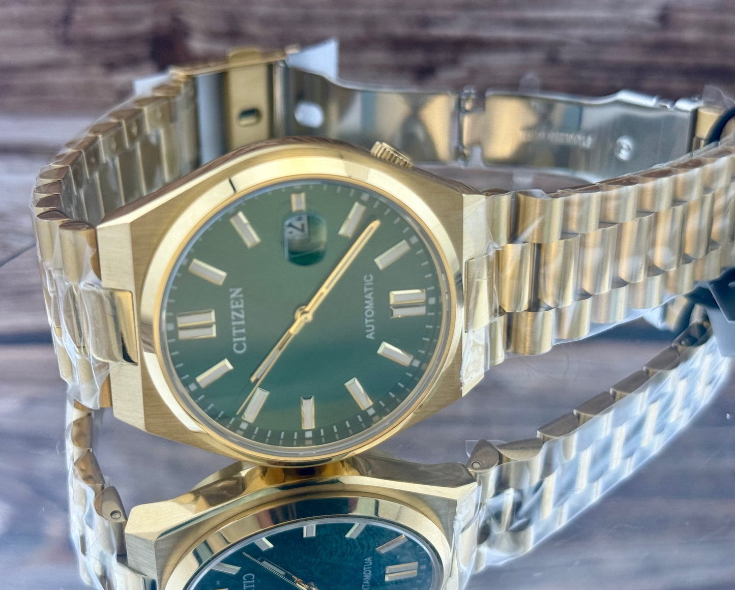 New Full-Set Citizen Tsuyosa A.K.A "Gilded Green" Sunray Dial Automatic 40mm