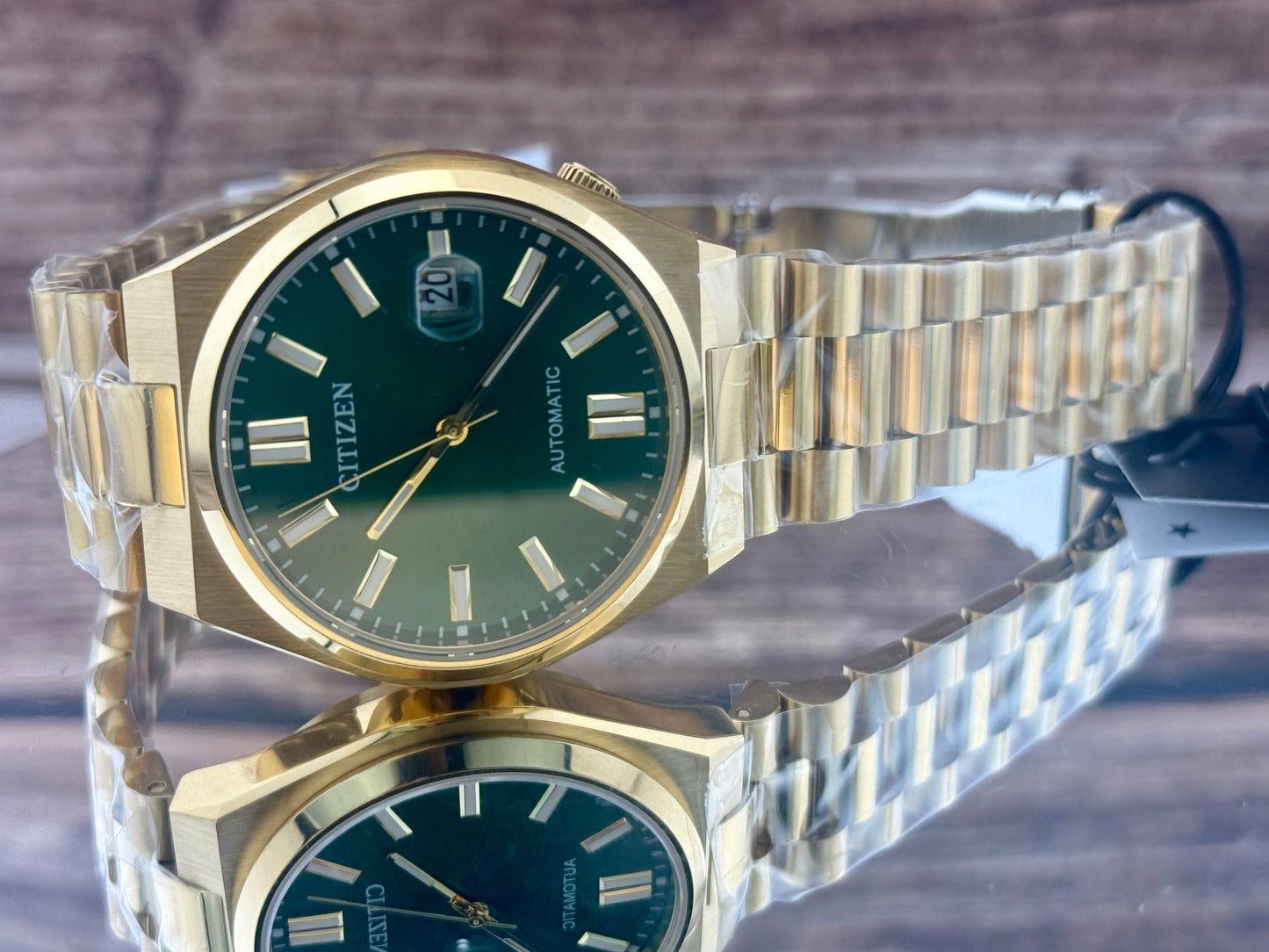New Full-Set Citizen Tsuyosa A.K.A "Gilded Green" Sunray Dial Automatic 40mm