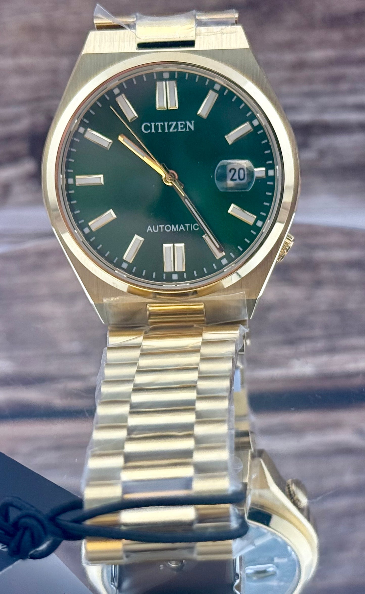 New Full-Set Citizen Tsuyosa A.K.A "Gilded Green" Sunray Dial Automatic 40mm