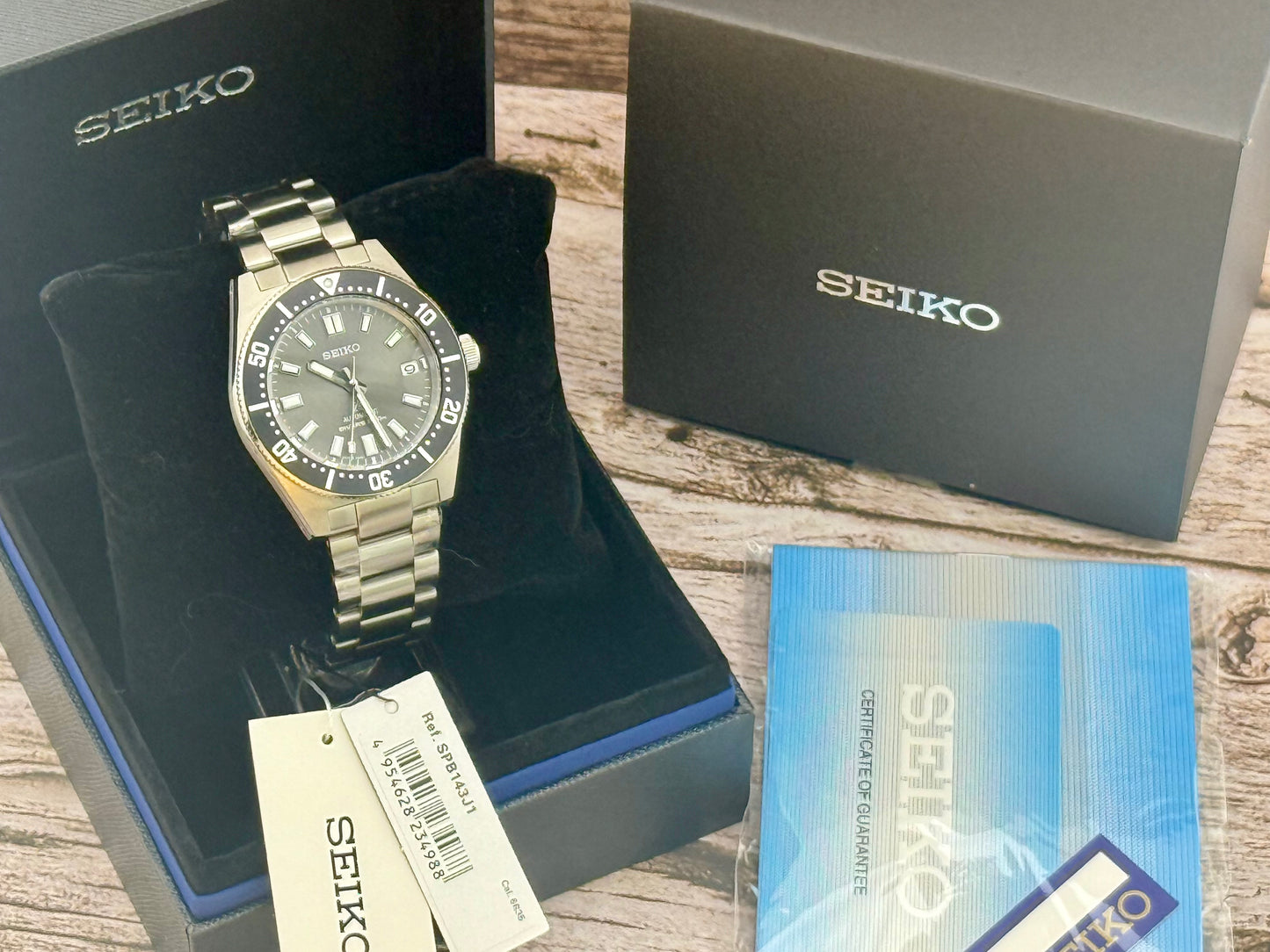 New Full-Set Seiko SPB143J1 62MAS Heritage Diver Prospex Automatic 200m Watch