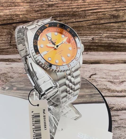 New Full-Set Seiko 5 Sports GMT A.K.A "Mikan Orange" Automatic Watch